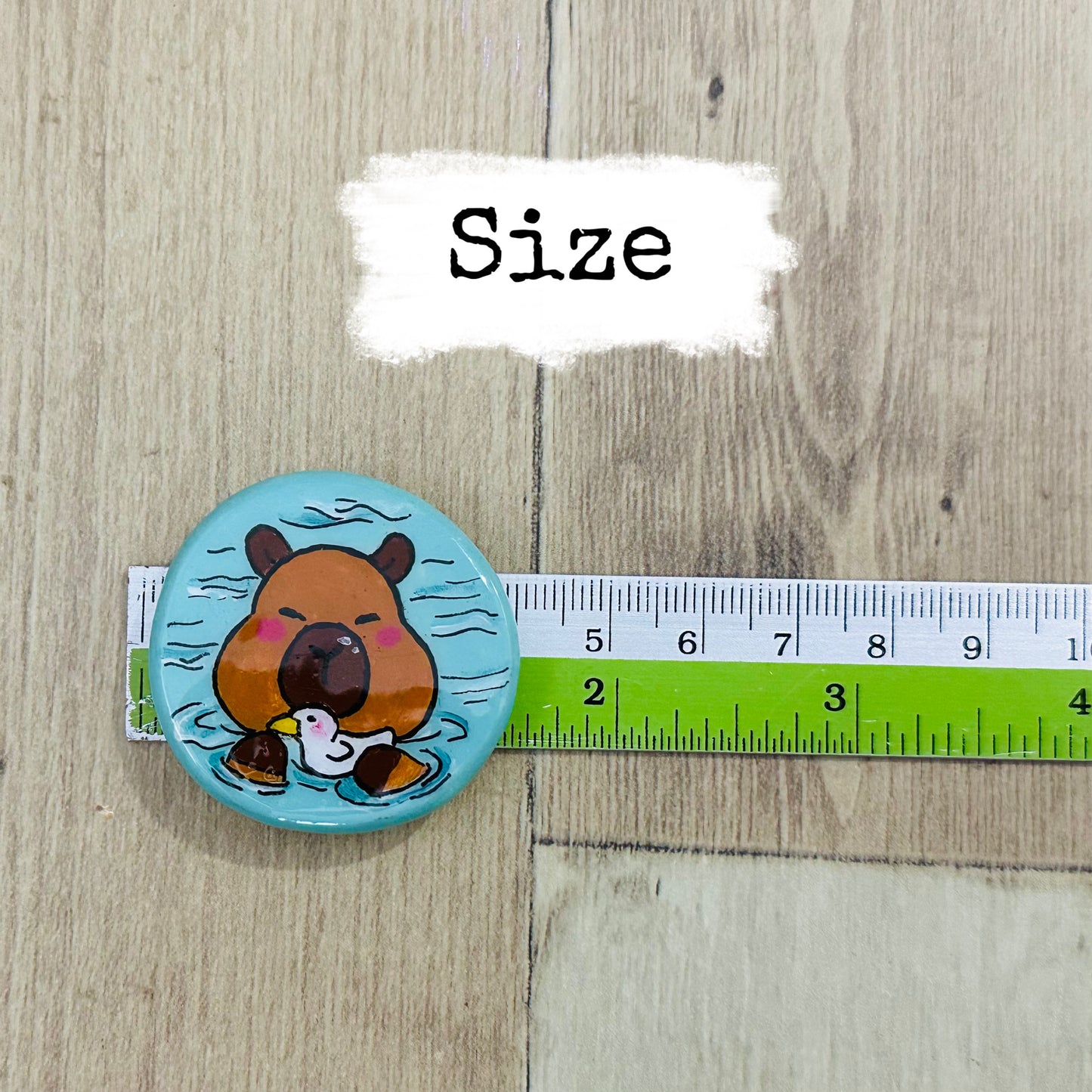 Handmade Capybara Clay Magnets, Fridge Magnets, set of 3